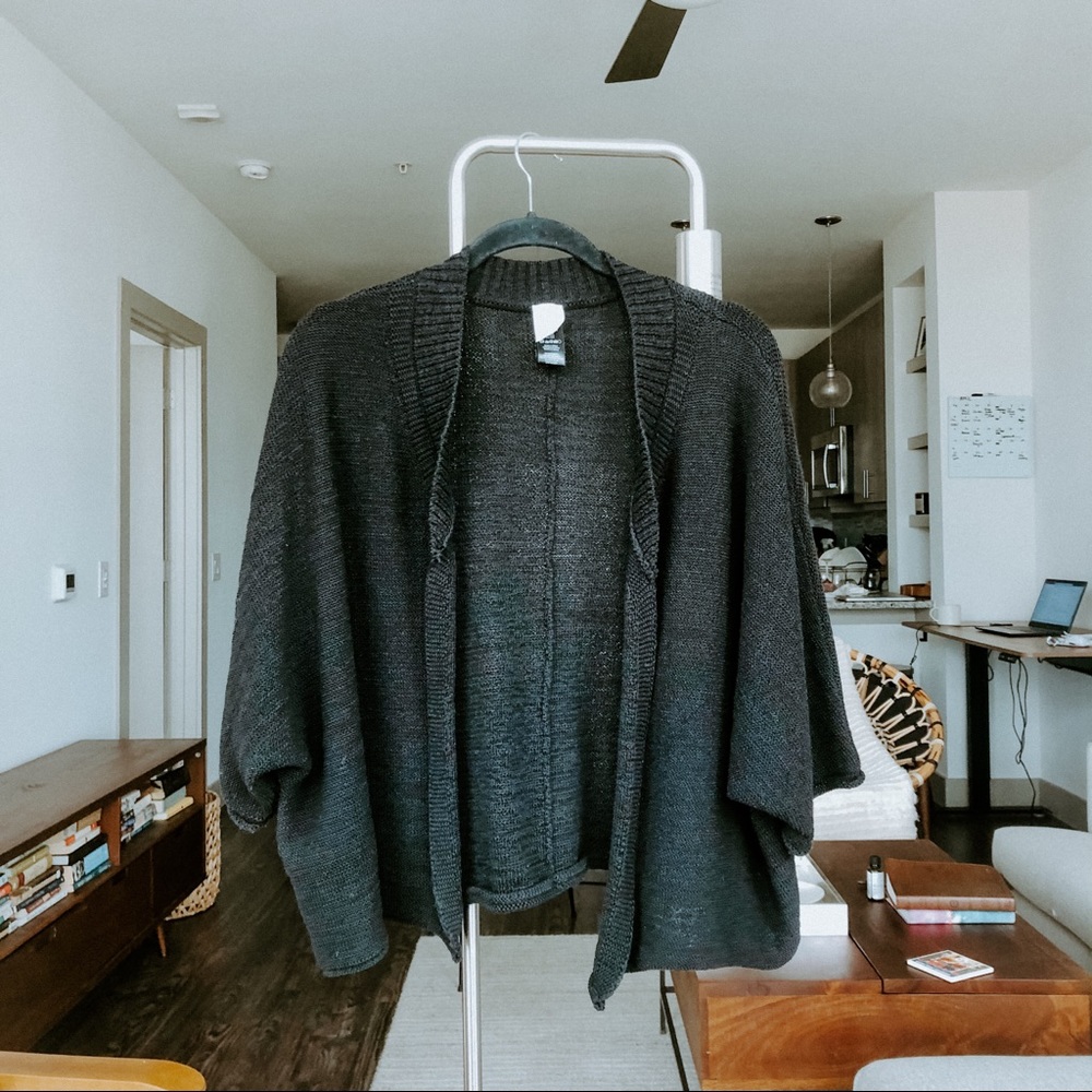 Anthropologie Akemi Kin Black Leland Cardigan